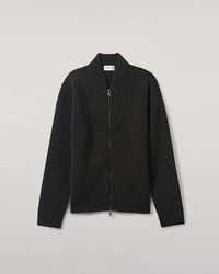 Johnstons of Elgin - Cashmere Milano Stitch Dark Zip Jacket - Lyst