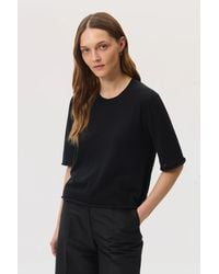Johnstons of Elgin - Superfine Merino Wool T-Shirt - Lyst
