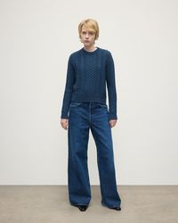 Johnstons of Elgin - Aran Cable Cashmere Jumper - Lyst