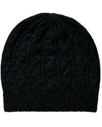 Johnstons of Elgin - Gauzy Cable Cashmere Relaxed Beanie - Lyst