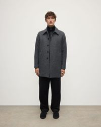 Johnstons of Elgin - Wool Car Coat - Lyst