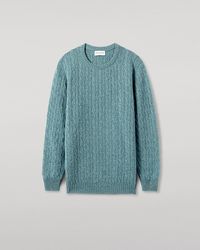 Johnstons of Elgin - Cable Knit Cashmere Jumper - Lyst