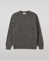 Johnstons of Elgin - Craigie Dark Lambswool Jumper - Lyst
