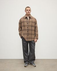 Johnstons of Elgin - Cashmere Wool Blend Overshirt - Lyst