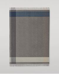 Johnstons of Elgin - Block Border Wool Throw - Lyst