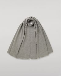 Johnstons of Elgin - Tweed Wool Scarf - Lyst