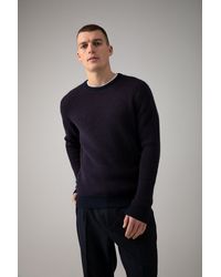 Johnstons of Elgin - Textured Waffle Rib Cashmere Jumper - Lyst