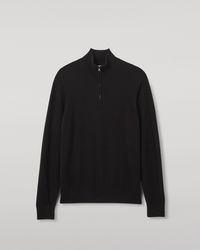Johnstons of Elgin - Rory Cashmere Classic Zip Neck Jumper - Lyst