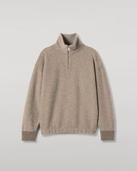 Johnstons of Elgin - Reel Cashmere Half Zip Jumper - Lyst