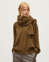 Johnstons of Elgin - Lovat Ribbed Cashmere Scarf - Lyst