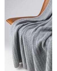 Johnstons of Elgin - Texture Knitted Cashmere Throw - Lyst