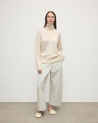 Johnstons of Elgin - Gauzy Cashmere Roll Neck Jumper - Lyst