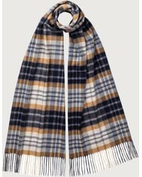 Johnstons of Elgin - House Check Wide Cashmere Scarf - Lyst