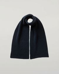 Johnstons of Elgin - Donegal Cashmere Dark Knitted Scarf - Lyst