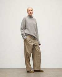 Johnstons of Elgin - Kester Marl Cashmere Funnel Neck Jumper - Lyst