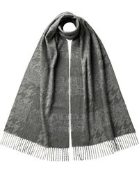Johnstons of Elgin - Merino Wool Highgrove Heritage Check Scarf - Lyst
