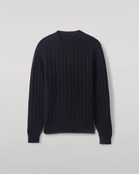 Johnstons of Elgin - Peel Dark Cashmere Jumper - Lyst