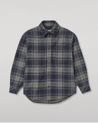 Johnstons of Elgin - Atholl & Bottle Plaid Overshirt - Lyst