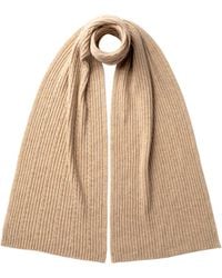Johnstons of Elgin - Cable & Rib Cashmere Scarf - Lyst