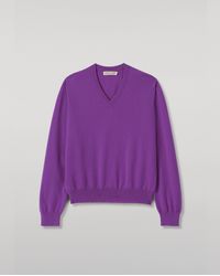 Johnstons of Elgin - Lunan Classic Cashmere V Neck Jumper - Lyst