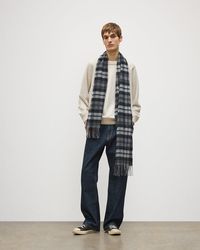 Johnstons of Elgin - Wide Dress Stewart Tartan Cashmere Scarf - Lyst