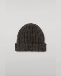Johnstons of Elgin - Byrne Dark Cashmere Silk Beanie - Lyst