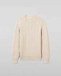 Johnstons of Elgin - Peel Natural Cashmere Jumper - Lyst
