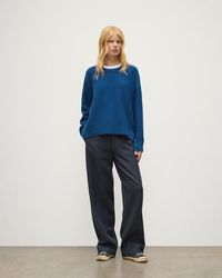 Johnstons of Elgin - Maggie Reverse Stitch Cashmere Jumper - Lyst