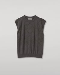 Johnstons of Elgin - Clan Mid Argyle Cashmere Tank - Lyst