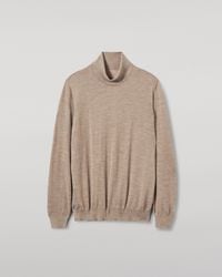 Johnstons of Elgin - Fin Light Cashmere Roll Neck Jumper - Lyst