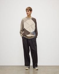 Johnstons of Elgin - Monteith Exploded Argyle Donegal Cashmere Jumper - Lyst