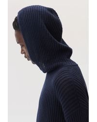 Johnstons of Elgin - Mesh Rib Cashmere Dark Hoodie - Lyst