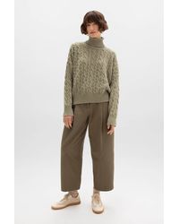 Johnstons of Elgin - Donegal Cashmere Cable Roll Neck Jumper - Lyst