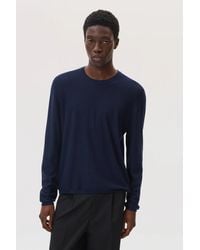 Johnstons of Elgin - Superfine Merino Mesh Crew Neck - Lyst