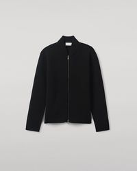 Johnstons of Elgin - Milano Stitch Cashmere Baseball Jacket - Lyst