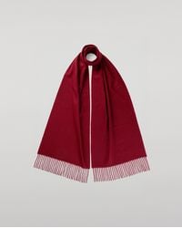 Johnstons of Elgin - Dark Wide Cashmere Scarf - Lyst