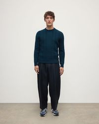 Johnstons of Elgin - Aran Cable Dark Cashmere Jumper - Lyst
