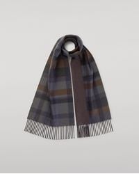 Johnstons of Elgin - Contrast & Check Cashmere Scarf - Lyst