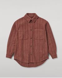 Johnstons of Elgin - Atholl Herringbone Overshirt - Lyst