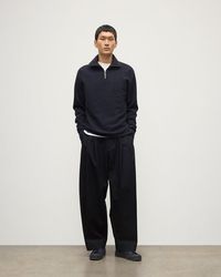 Johnstons of Elgin - Tweel & Cashmere Half Zip Jumper - Lyst