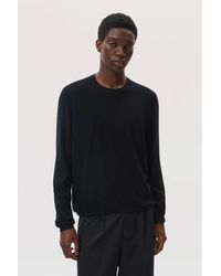 Johnstons of Elgin - Superfine Merino Mesh Crew Neck - Lyst