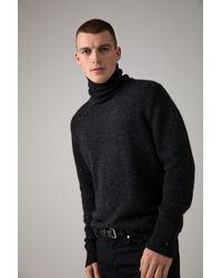Johnstons of Elgin - Cashmere Donegal Roll Neck - Lyst