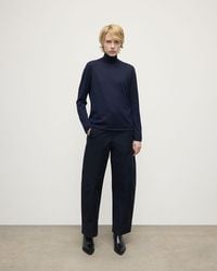 Johnstons of Elgin - Superfine Cashmere Dark Roll Neck Jumper - Lyst