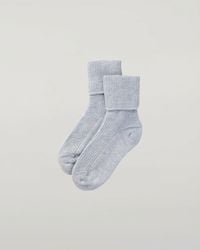 Johnstons of Elgin - Light Cashmere Lounge Socks - Lyst