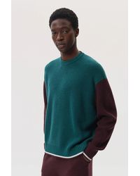 Johnstons of Elgin - Colour Block Relaxed Cashmere Jumper - Lyst