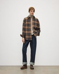 Johnstons of Elgin - Atholl & Camel Plaid Overshirt - Lyst