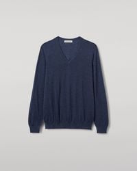 Johnstons of Elgin - Fin V Neck Superfine Cashmere Jumper - Lyst