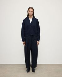 Johnstons of Elgin - Relaxed Fit Dark Cashmere Cardigan - Lyst