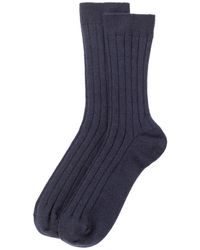 Johnstons of Elgin - Cashmere Ribbed Socks M - Lyst