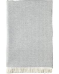 Johnstons of Elgin - Herringbone Merino Bed Throw - Lyst